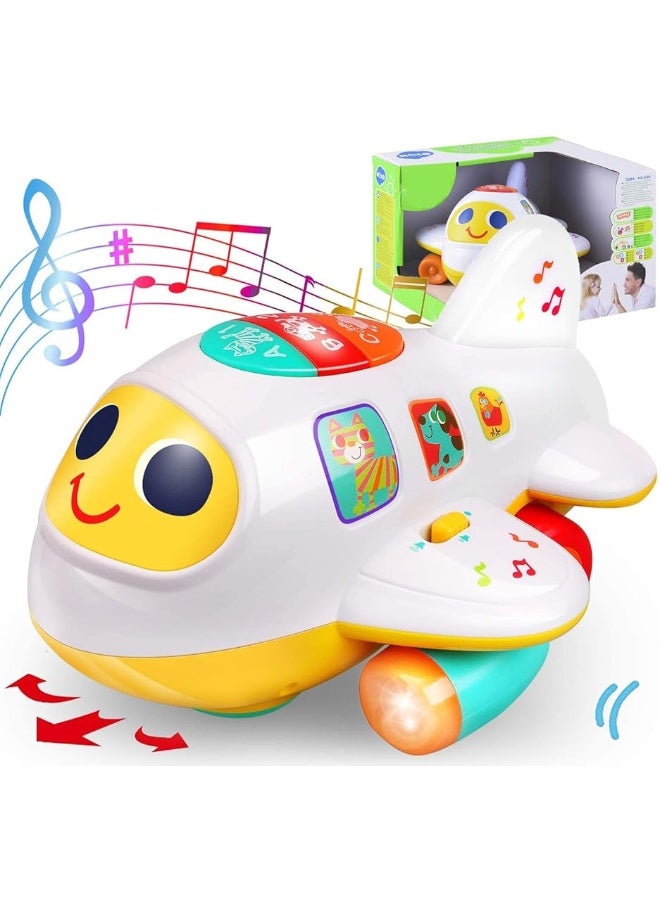 My First Airplane Toy for Toddlers and Babies Early Educational Musical Plane for Learning Letters Numbers and Colors  Lights Up Sings and Moves Around