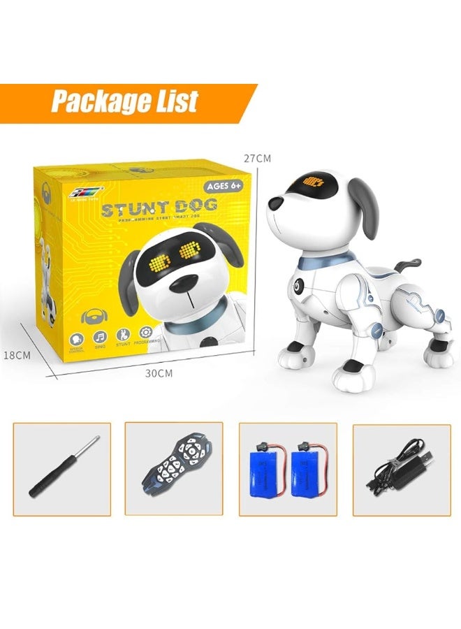 okk Robot Dog, RC Puppy Interactive Smart Toy, Educational Electronic Pet Dog That Walk, Bark, Sing, Dance for Kids