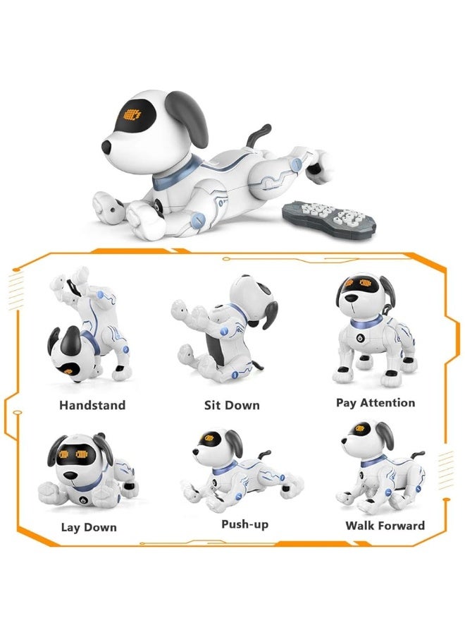 okk Robot Dog, RC Puppy Interactive Smart Toy, Educational Electronic Pet Dog That Walk, Bark, Sing, Dance for Kids