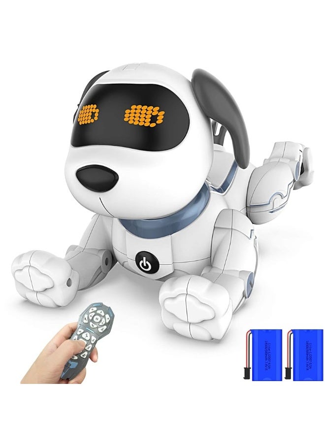 okk Robot Dog, RC Puppy Interactive Smart Toy, Educational Electronic Pet Dog That Walk, Bark, Sing, Dance for Kids