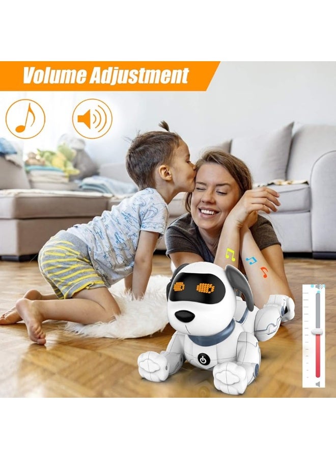 okk Robot Dog, RC Puppy Interactive Smart Toy, Educational Electronic Pet Dog That Walk, Bark, Sing, Dance for Kids