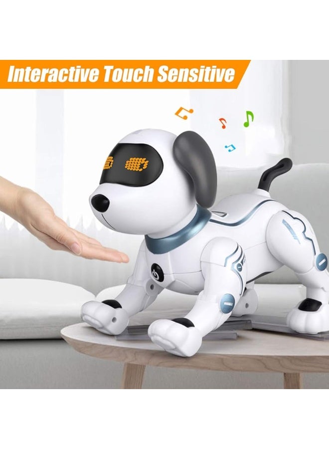 okk Robot Dog, RC Puppy Interactive Smart Toy, Educational Electronic Pet Dog That Walk, Bark, Sing, Dance for Kids