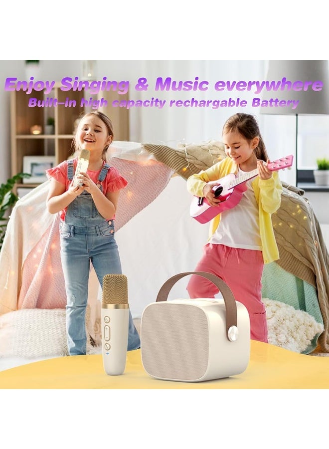 Mini Karaoke Machine,Funny Toys Christmas Birthday Gifts for Kids Age 4-12 Girls,Boys,Adults,MEGUO Karaoke Microphone Toys for 4,5,6,7,8,9,10,11,12+ Year Old Girls Boys Kids Birthday Party