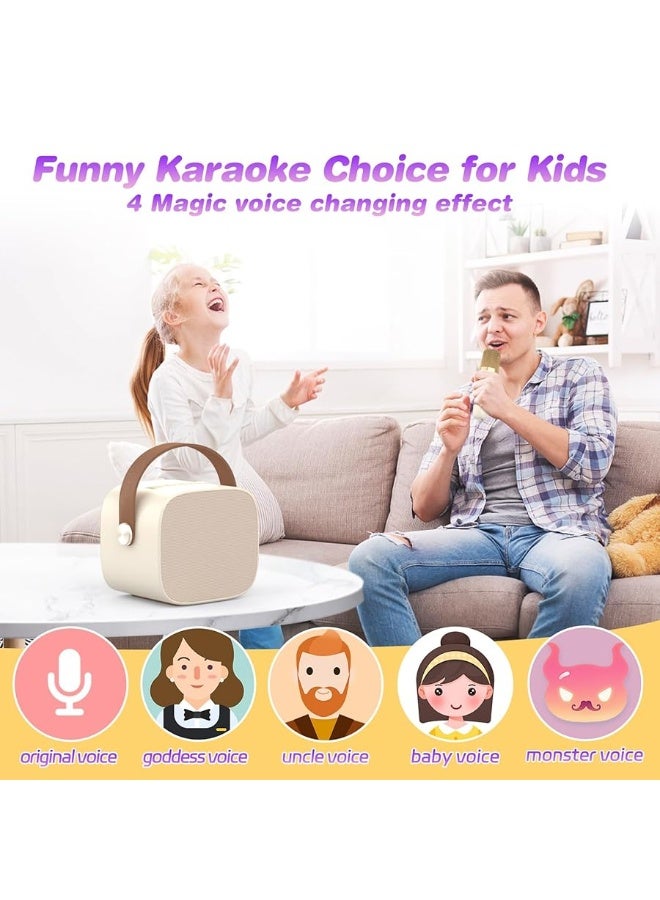 Mini Karaoke Machine,Funny Toys Christmas Birthday Gifts for Kids Age 4-12 Girls,Boys,Adults,MEGUO Karaoke Microphone Toys for 4,5,6,7,8,9,10,11,12+ Year Old Girls Boys Kids Birthday Party