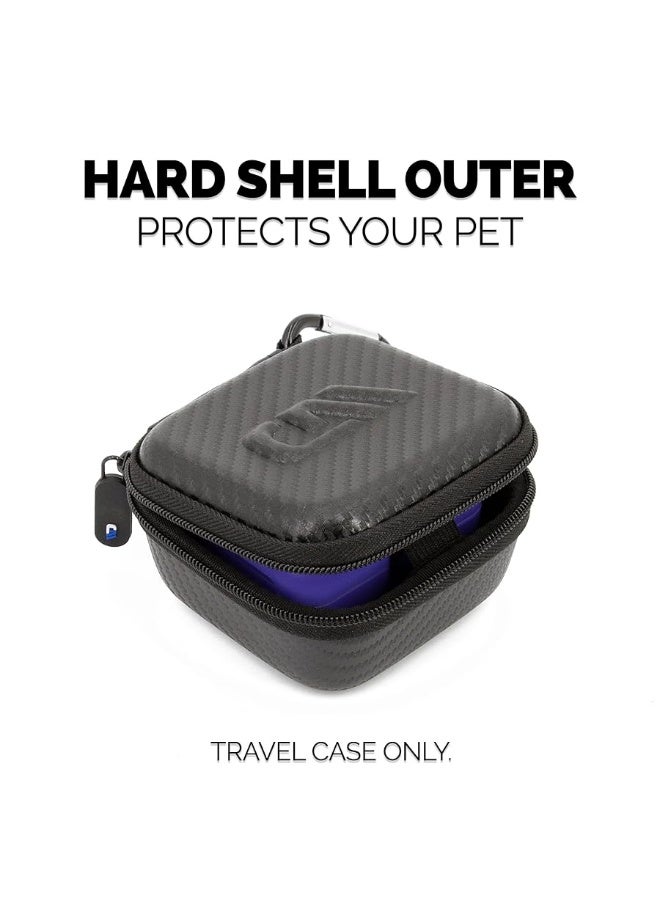 CASEMATIX Hard Shell Travel Case Compatible with Bitzee Interactive Digital Pet, Protective Case with Metal Carabiner - Travel Case Only, Device Not Included, Black