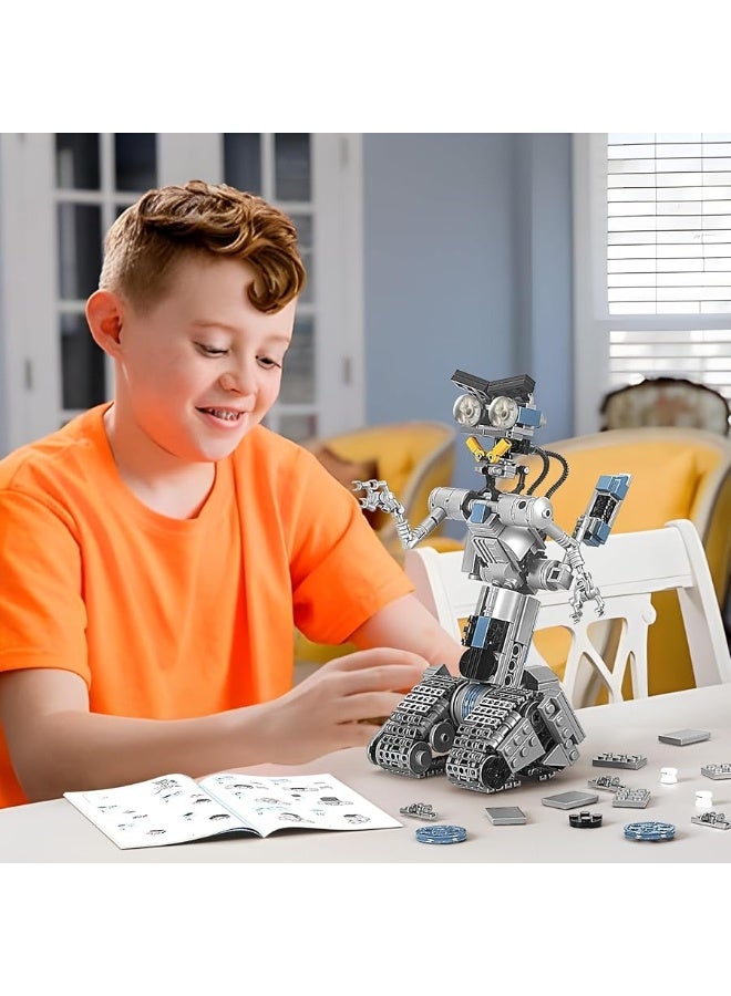 VONADO Johnny 5 Robot Building Set, Compatible for Short Open Circuit Johnny Five Robot Model, Educational Gift Set for Boys 8-14(386 Pcs)