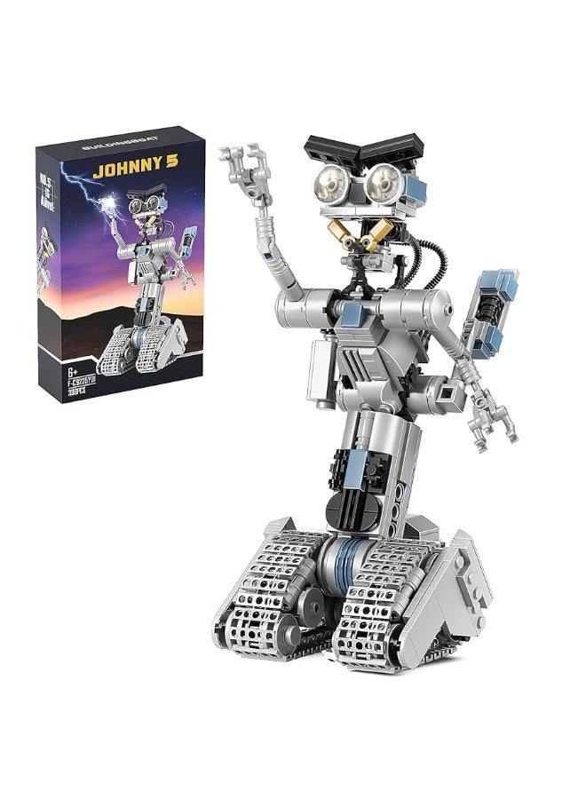 VONADO Johnny 5 Robot Building Set, Compatible for Short Open Circuit Johnny Five Robot Model, Educational Gift Set for Boys 8-14(386 Pcs)