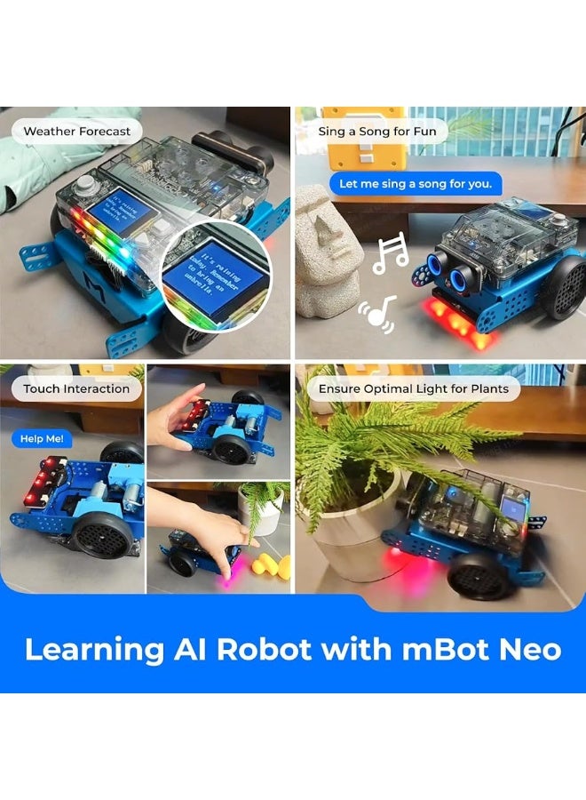 Makeblock mBot Neo Coding Robot for Kids, Learning & Education Robot Support Scratch & Python Programming, Robotics Kit for Kids Ages 8-12 and up, Building STEM Robot Toys Gifts for Boys Girls