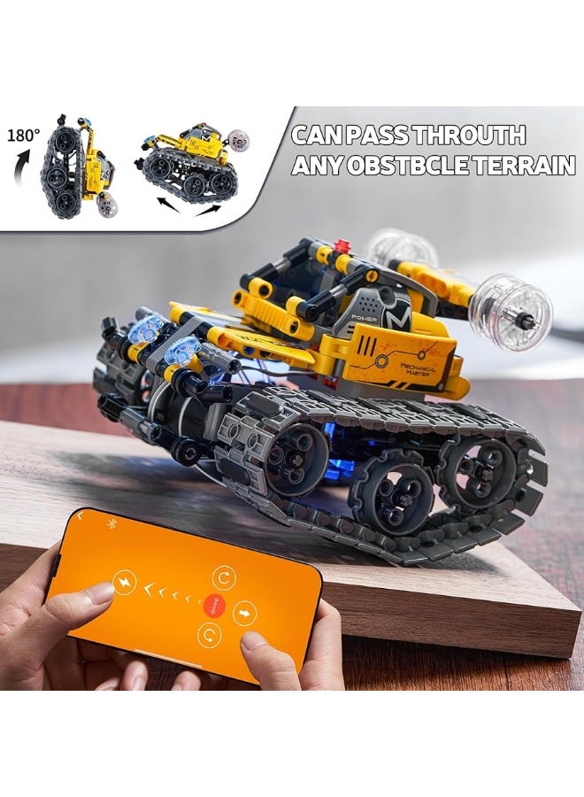 Sillbird STEM Robot Building Toys, 4in1 Remote & APP Controlled Wall Robot Educational Set for Kids, Creative Gifts for Boys Girls Aged 6 7 8 9 10 11 12 13+ (560 Pieces)