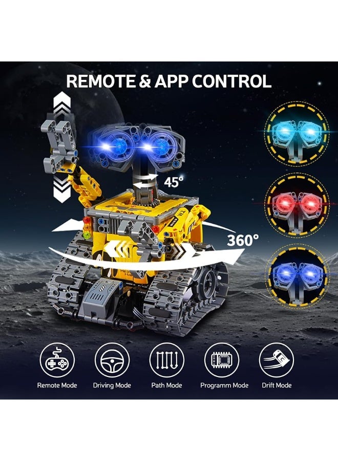 Sillbird STEM Robot Building Toys, 4in1 Remote & APP Controlled Wall Robot Educational Set for Kids, Creative Gifts for Boys Girls Aged 6 7 8 9 10 11 12 13+ (560 Pieces)