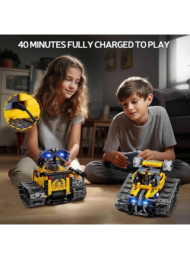 Sillbird STEM Robot Building Toys, 4in1 Remote & APP Controlled Wall Robot Educational Set for Kids, Creative Gifts for Boys Girls Aged 6 7 8 9 10 11 12 13+ (560 Pieces)