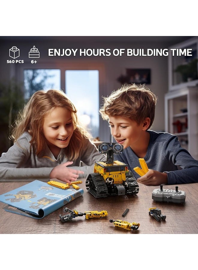 Sillbird STEM Robot Building Toys, 4in1 Remote & APP Controlled Wall Robot Educational Set for Kids, Creative Gifts for Boys Girls Aged 6 7 8 9 10 11 12 13+ (560 Pieces)