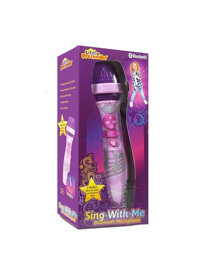 Kids Karaoke Microphone - Voice Changer Toys with 15 Pre-Installed Nursery Rhymes for Toddlers & Kid Age 3-5 - Bluetooth Microphones for Singing - Toddler Microphone for Ages 3 4 5 6 7 8 9+ Years Old