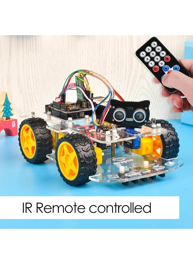 OSOYOO V2.1 Smart IOT Robot Car Kit for Arduino - Early STEM Education for Beginner Teenage and Kid â€“ Learn Circuit, Sensor - Get Hands-on Experience on Programming, Electronics Assembling, Robotics