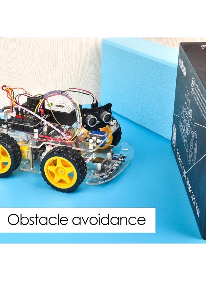 OSOYOO V2.1 Smart IOT Robot Car Kit for Arduino - Early STEM Education for Beginner Teenage and Kid â€“ Learn Circuit, Sensor - Get Hands-on Experience on Programming, Electronics Assembling, Robotics