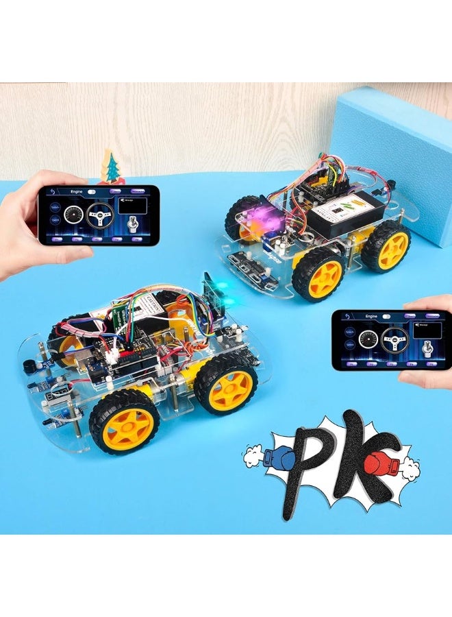 OSOYOO V2.1 Smart IOT Robot Car Kit for Arduino - Early STEM Education for Beginner Teenage and Kid â€“ Learn Circuit, Sensor - Get Hands-on Experience on Programming, Electronics Assembling, Robotics