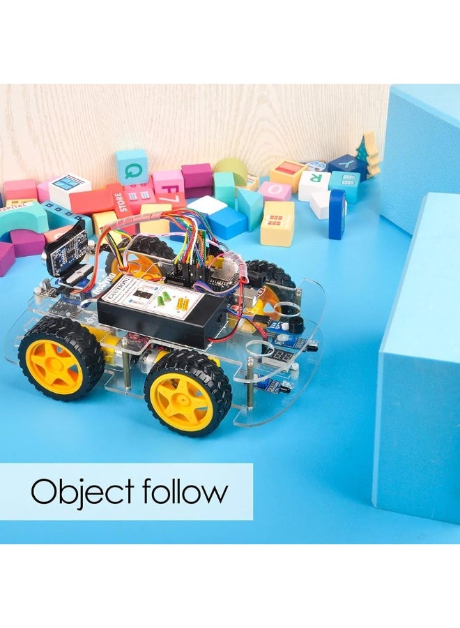 OSOYOO V2.1 Smart IOT Robot Car Kit for Arduino - Early STEM Education for Beginner Teenage and Kid â€“ Learn Circuit, Sensor - Get Hands-on Experience on Programming, Electronics Assembling, Robotics