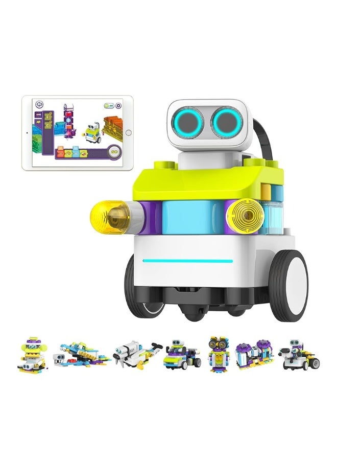 BOTZEES Classic Plus Coding Robots for Kids, Remote Control Robot, 8 in 1 AR STEM Toys for 4+ Years Old Kids (APP Based, iOS, Android and Kindle Fire Compatible)