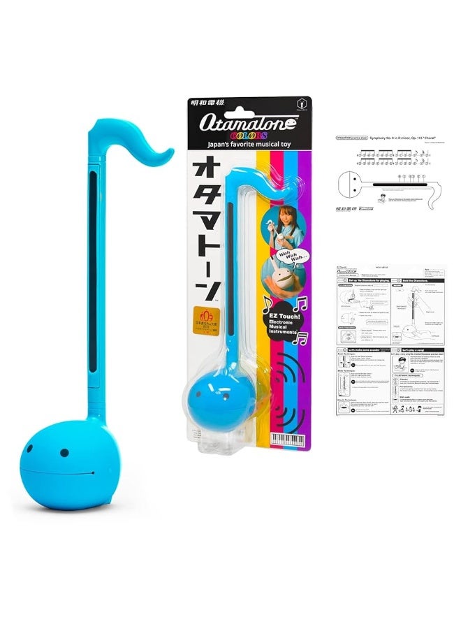 Otamatone Japanese Electronic Musical Instrument Portable Music Synthesizer from Japan by Maywa Denki Studio, Award Winning, Educational Fun Gift for Children, Teens & Adults - Blue