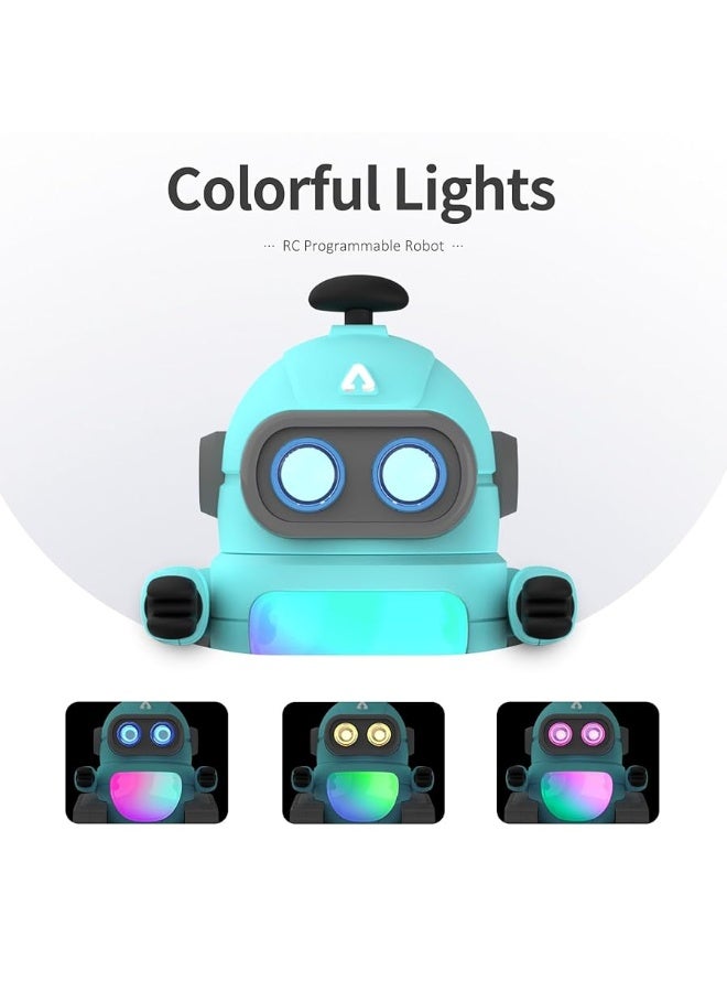 GILOBABY Robot Toys for Boys, Rechargeable Remote Control Robot Toy for Kids, Programmable RC Robots with LED Eyes, Flexible Head & Arms, Dance Moves, Music, Birthday Gifts for Boys Ages 3+ Years