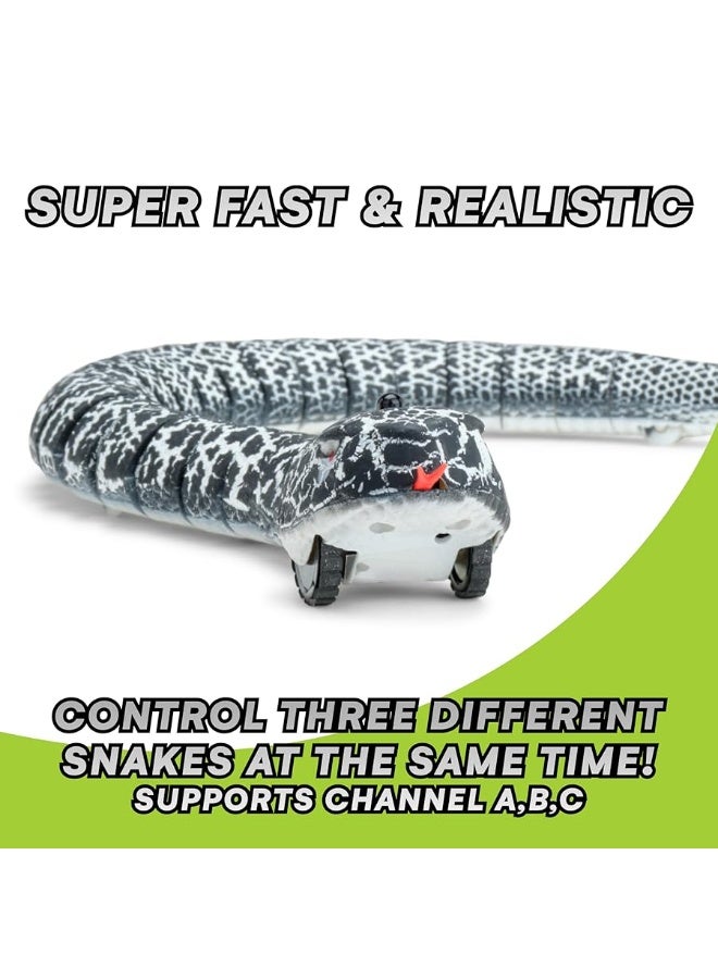 Top Race Remote Control Rattle Snake | Realistic Robot Snake Toy with Infrared Receiver | Rc Animal Prank Toy Perfect for Kids Ages 4+ or for Adult Pranks | Makes a Great Gift