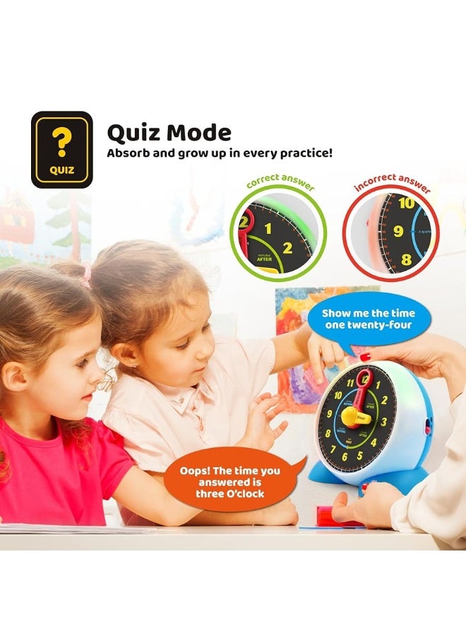 BEST LEARNING Learning Clock - Educational Talking Learn to Tell Time Teaching Light-Up Toy with Quiz and Music Sleep Mode - Toddlers & Kids Ages 3, 4, 5, 6 Years Old Boy and Girl Gift for Birthdays