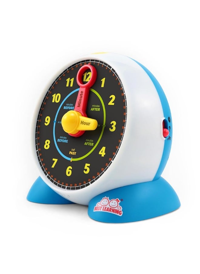 BEST LEARNING Learning Clock - Educational Talking Learn to Tell Time Teaching Light-Up Toy with Quiz and Music Sleep Mode - Toddlers & Kids Ages 3, 4, 5, 6 Years Old Boy and Girl Gift for Birthdays