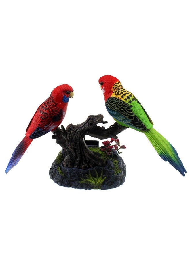 Tipmant Eelctric Birds Talking Parrots Electronic Pets Office Home Decoration Recording & Playback Function, Pen Holders Kids Toys