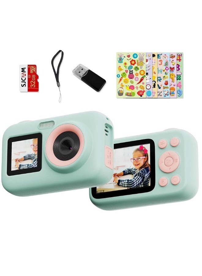 SJCAM Upgrade Kids Camera Dual Screen, Christmas Birthday Gifts for Girls Boys Age 3-10, 1080P 44MP HD Digital Video Cameras for Toddler, Portable Toy for 3 4 5 6 7 8 9 10 Year Old Children