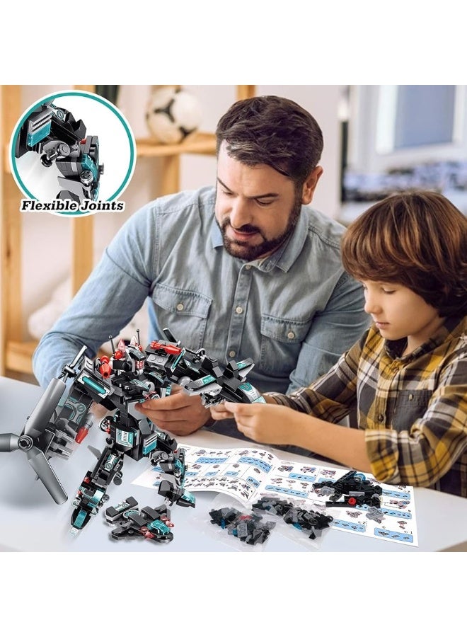 Robot Building Toys for Boys Age 6 7 8 9 10 11 Year Old, 577 PCS STEM Toy Kit, 25-in-1 Building Bricks Educational Construction Set Engineering Toys, Activities Learning Gift for Kids