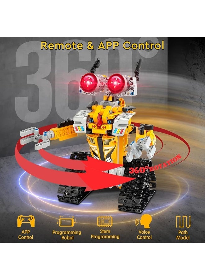 Sillbird STEM Projects for Kids Ages 8-12, Remote & APP Controlled Robot Building kit Toys Gifts for Boys Girls Age 8 9 10 11 12-15 (468 Pcs)