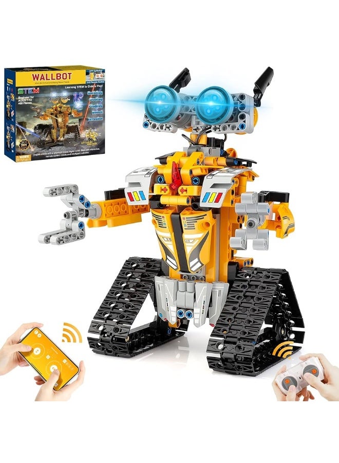 Sillbird STEM Projects for Kids Ages 8-12, Remote & APP Controlled Robot Building kit Toys Gifts for Boys Girls Age 8 9 10 11 12-15 (468 Pcs)