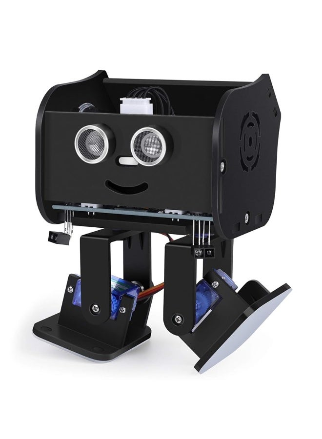 ELEGOO Penguin Bot Biped Robot Kit Compatible with Arduino IDE, STEM Project for Kids, Teens, Adults, Robotics & Engineering Toy, Science & Coding Set for Kids, Gift for Boys Girls (Black)