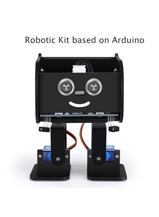 ELEGOO Penguin Bot Biped Robot Kit Compatible with Arduino IDE, STEM Project for Kids, Teens, Adults, Robotics & Engineering Toy, Science & Coding Set for Kids, Gift for Boys Girls (Black)