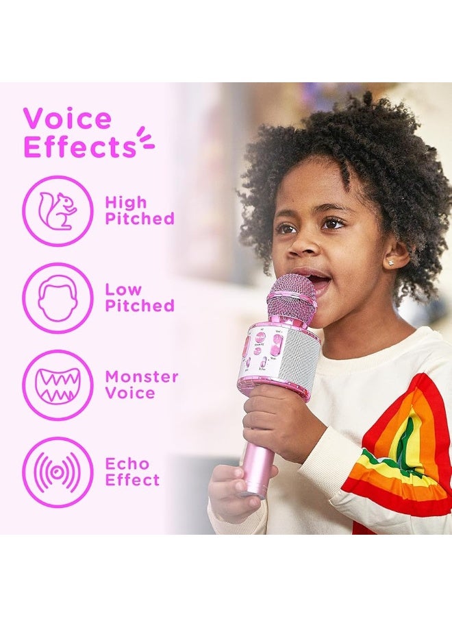 Move2Play, Kids Karaoke Microphone | Includes Bluetooth & 15 Pre-Loaded Nursery Rhymes | Birthday Gift for Girls, Boys & Toddlers | Girls Toy Ages 2, 3, 4-5, 6+ Years Old