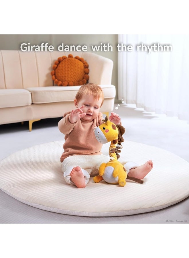 TUMAMA Dancing Talking Giraffe Toy, Mimicking Twisting Electronic Soft Plush Giraffe Toy with Record & Repeating What You Say, Singing Interactive Baby Toy for Toddler Boys Girls Gifts