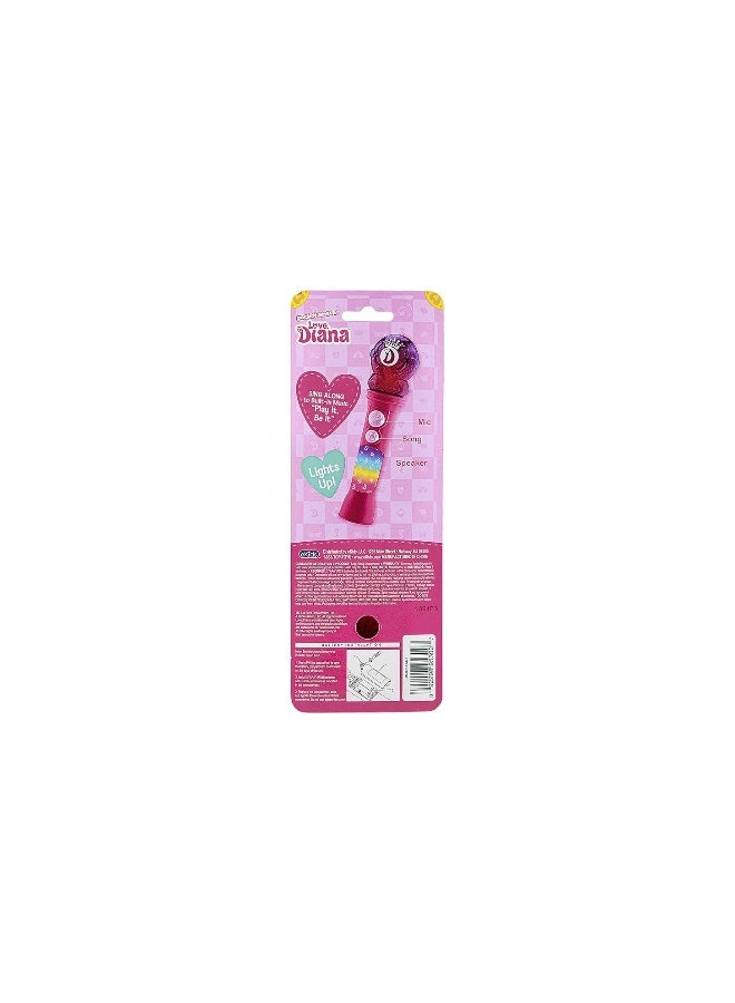 Love Diana Toy Microphone for Kids, Musical Toy for Girls with Built-in Music, Kids Microphone Designed for Fans of Love Diana Toys and Gifts