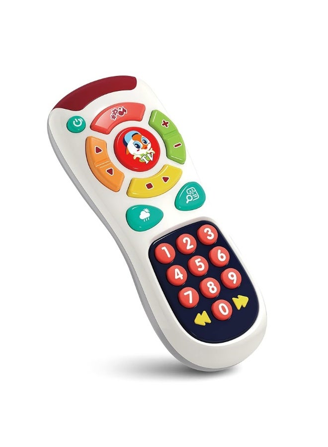 My Remote, My Program â€“ Baby Remote Control Toy for 6 Months Old and Up â€“ 20 Unique Learning Remote Buttons, Plays Baby Music Tunes, Flashing Lights, BPA Free and More