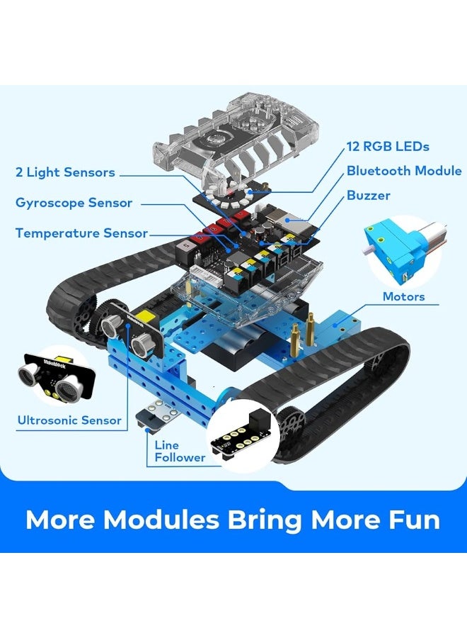 Makeblock mBot Ranger 3 in 1 Robot Kit, Robotics Coding Kit for Kids to Learn Scratch & Arduino Programming, STEM Educational Building Toys Gift for Kids Ages 10+