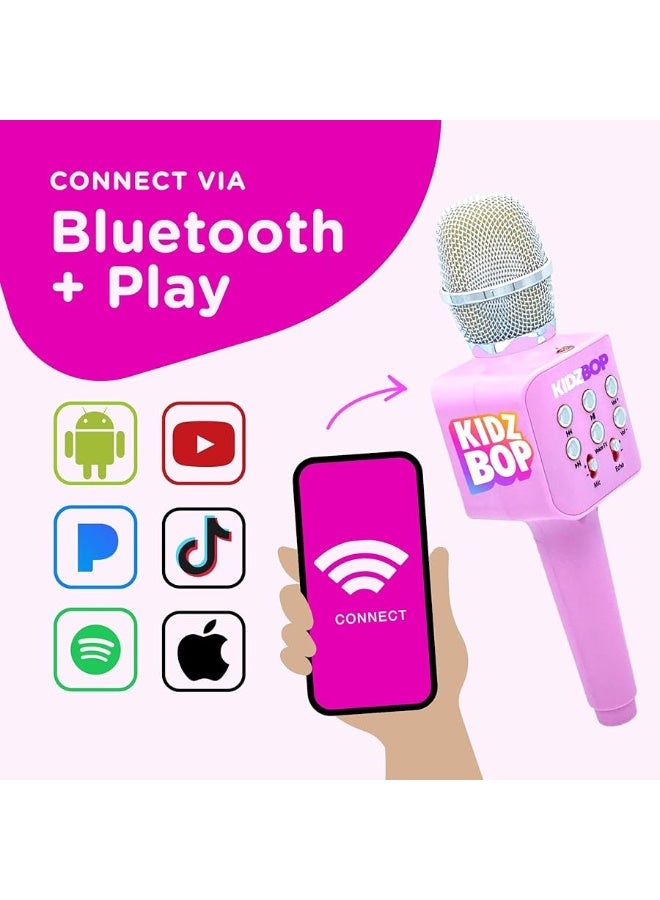 Move2Play, Kidz Bop Karaoke Microphone | The Hit Music Brand for Kids | Birthday Gift for Girls and Boys | Toy for Kids Ages 4, 5, 6, 7, 8+ Years Old