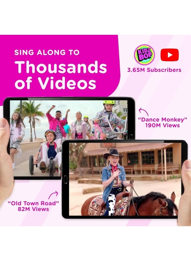 Move2Play, Kidz Bop Karaoke Microphone | The Hit Music Brand for Kids | Birthday Gift for Girls and Boys | Toy for Kids Ages 4, 5, 6, 7, 8+ Years Old