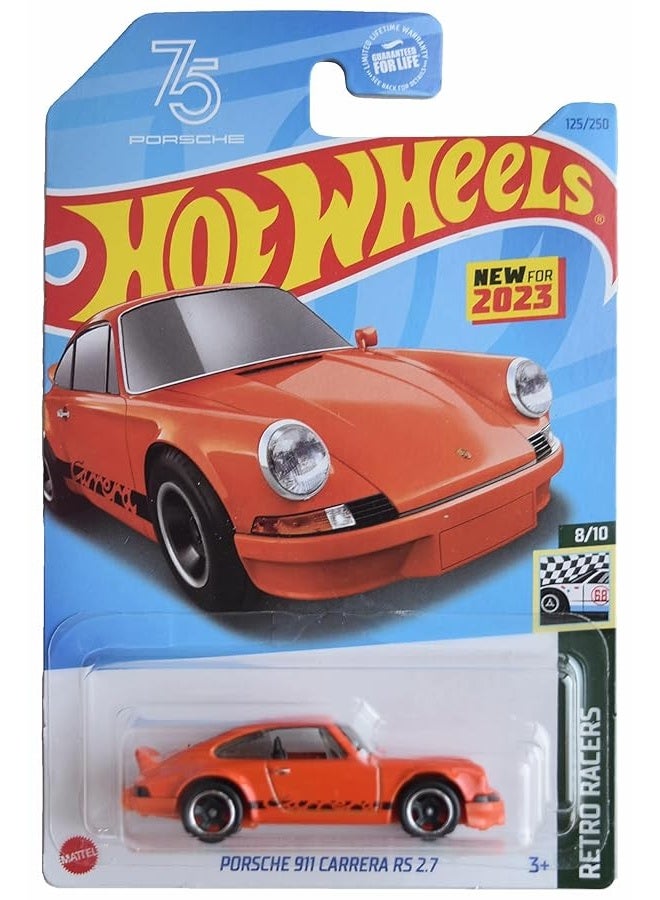 Hot Wheels Porsche 911 Carrera RS 2.7, Retro Racers 8/10 [Orange] 125/250