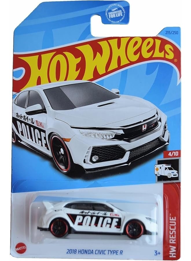 Hot Wheels 2018 Honda Civic Type R, HW Rescue 4/10 [White] 215/250