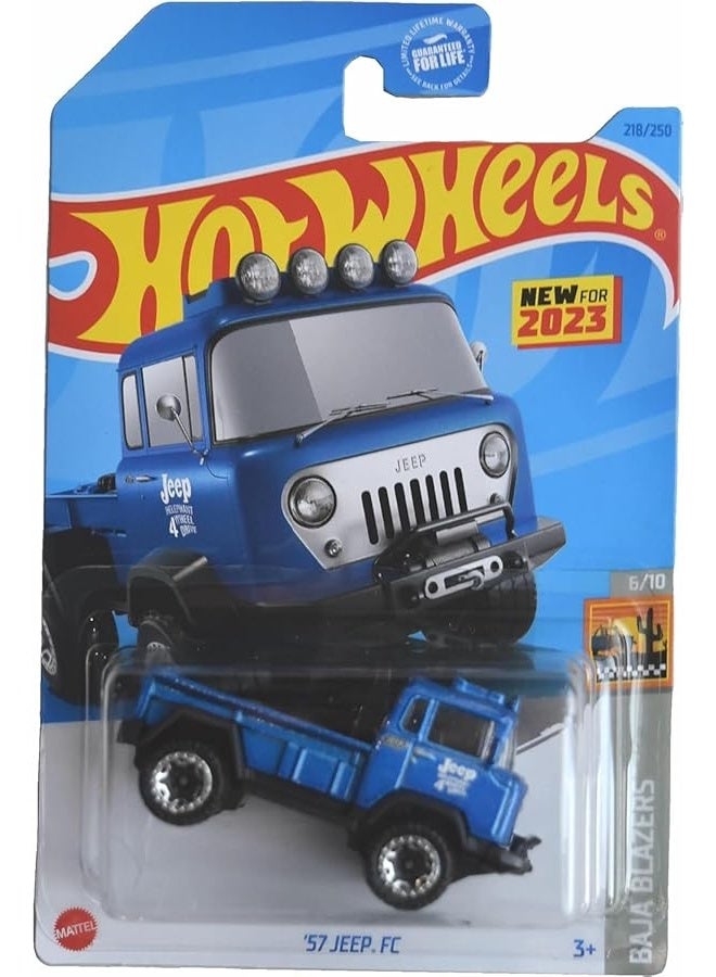 Hot Wheels '57 Jeep FC, Baja Blazers 6/10 [Blue] 218/250