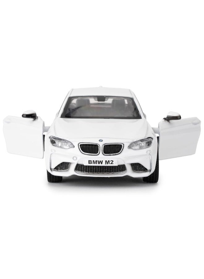 1:36 Compatible for BMW M2 Toy Car, Diecast Pull Back Model Car, Collection Kids Toy for Aged 3 and up, Gift White