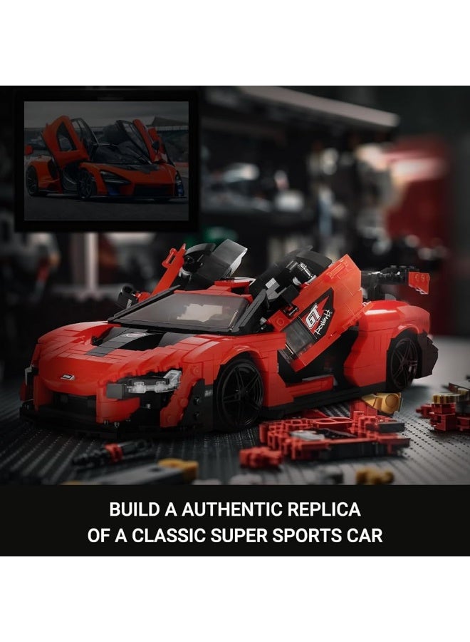 Mould King Super car Sanna MOC Building Blocks and Construction Toy, Collectible Cars Set to Build, 1:12 Scale Sports Car Model Toys for Kids 8+Age and Adults-1182 Pcs