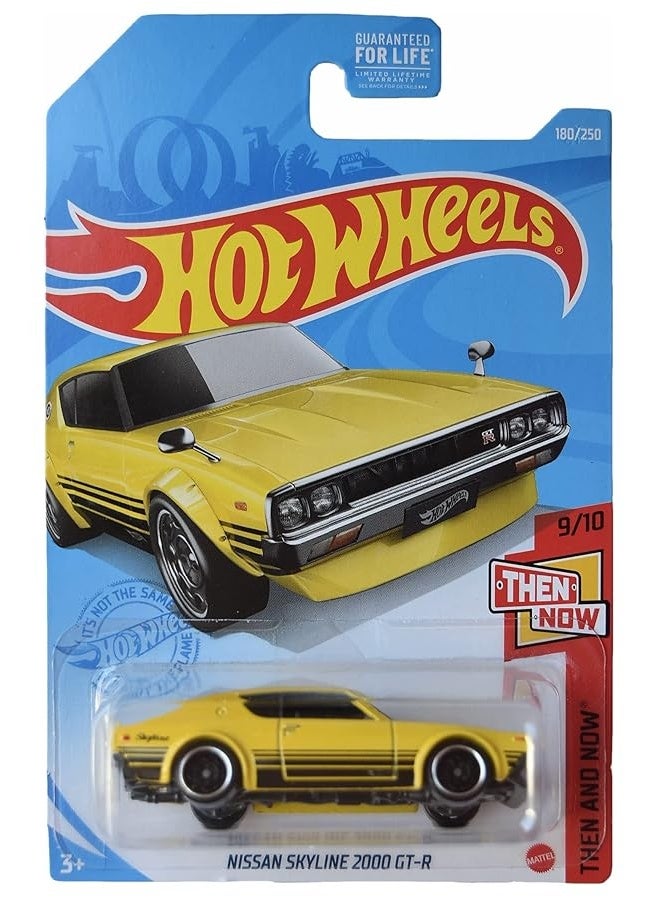 Hot Wheels Nissan Skyline 2000 GT R, Then and Now 9/10 [Yello]