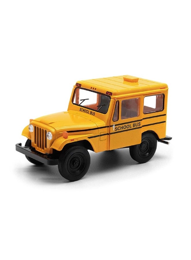 KiNSMART 1971 Jeep DJ-5B School Bus 1:26 Scale 5 Inch Die Cast Metal Model Toy