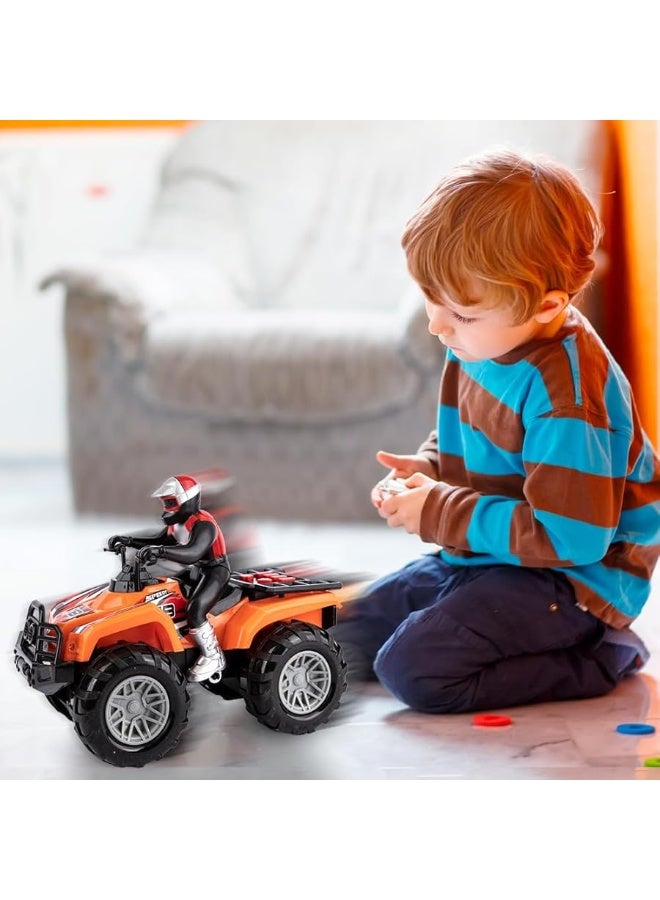 ArtCreativity Light Up ATV Toy with Sounds - 10 Inch Toy Four Wheeler with Headlights, Sounds, and Button Activated Motion, Supercross Quad Toys for Boys and Girls