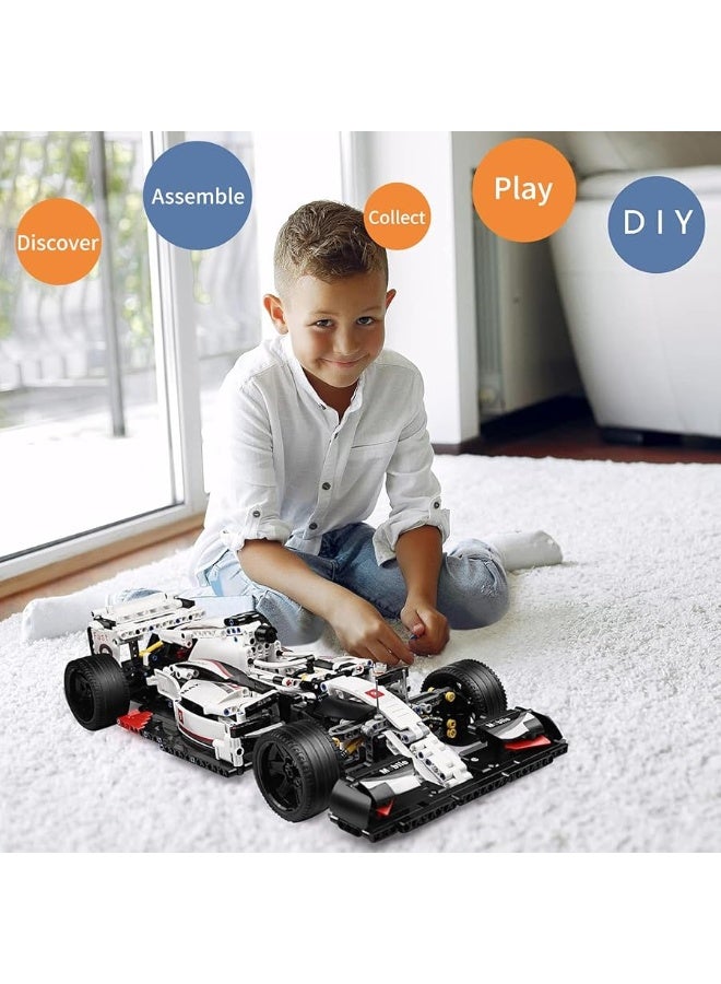 Mould King Technik Sports Car, Formula 1 Racing Car Building Blocks Kit, 1235 Pcs Collectible Car Model Toys Gift for Kids, Boys, Adult(Static Version)